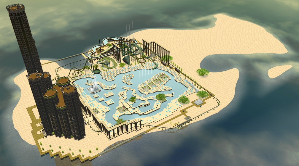 Thumbnail Image 15A, My Downloads: Parks, Scenarios, & Sandboxes, Scenario: Water World Resort, Scenario Presented As Uploaded
